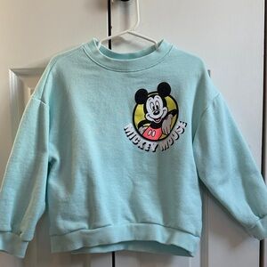 Zara Kids Sweatshirt - bright Blue with Mickey Mouse